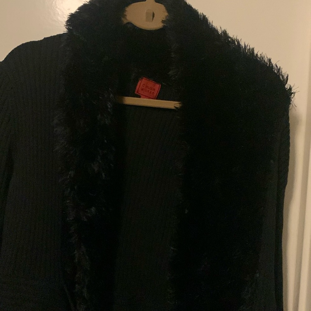 Color Works Black Dressy Sweater Size large